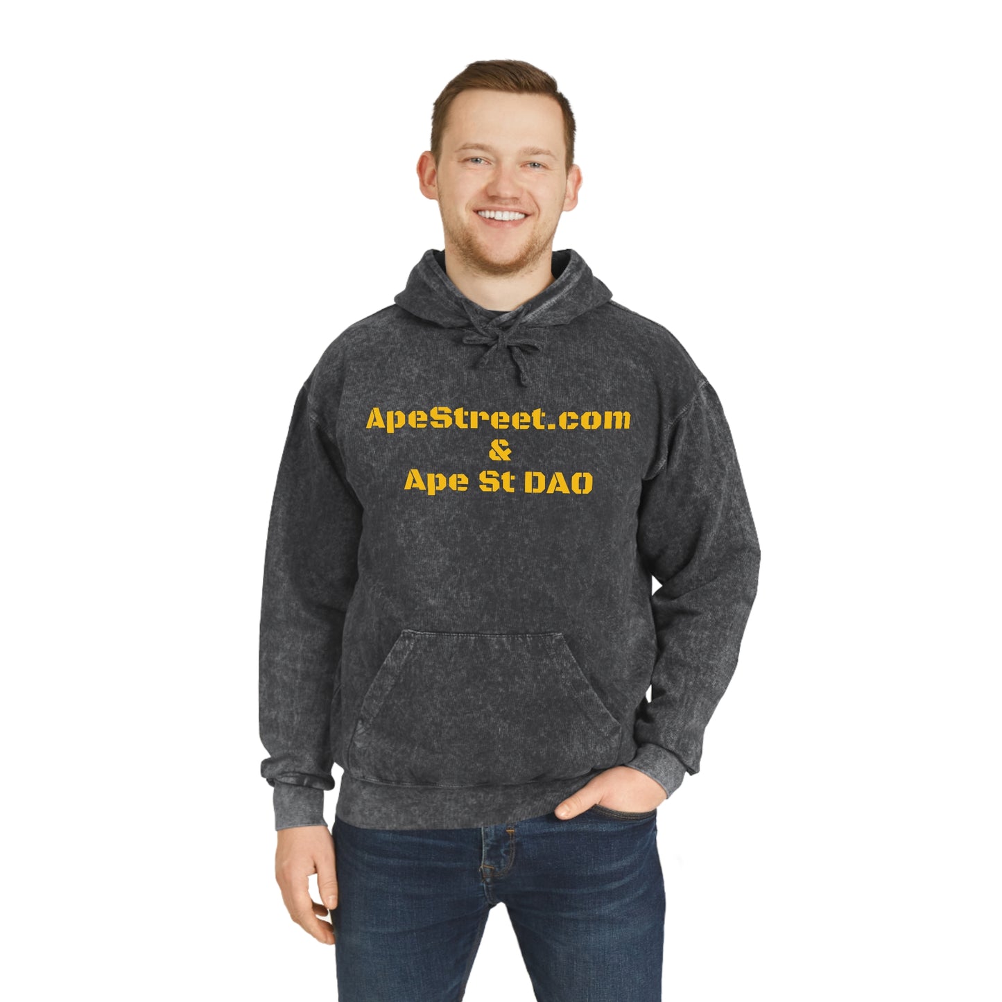 ApeStreet.com & Ape St DAO Unisex Mineral Wash Hoodie